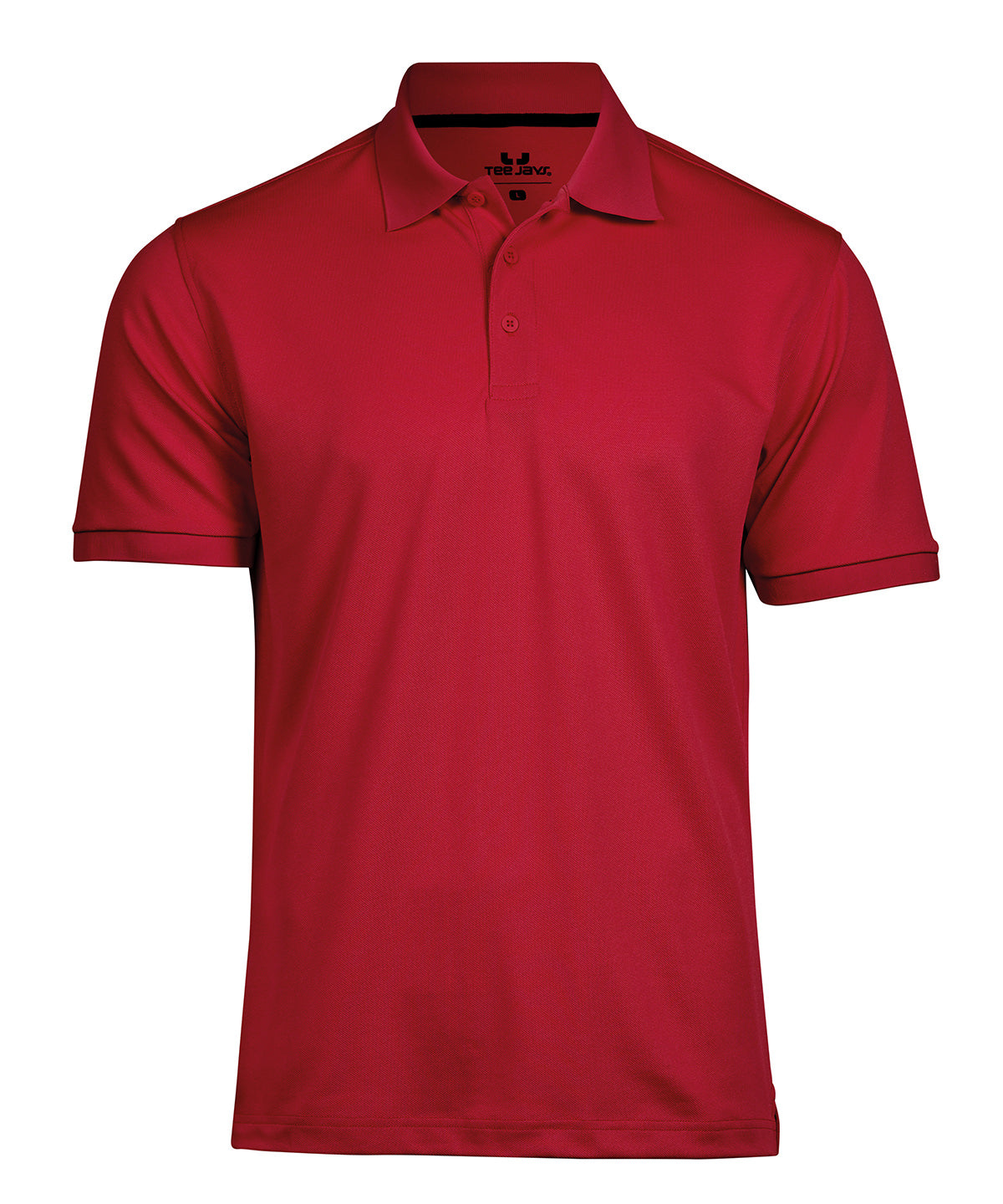 Tee Jays Club polo in Red, front view