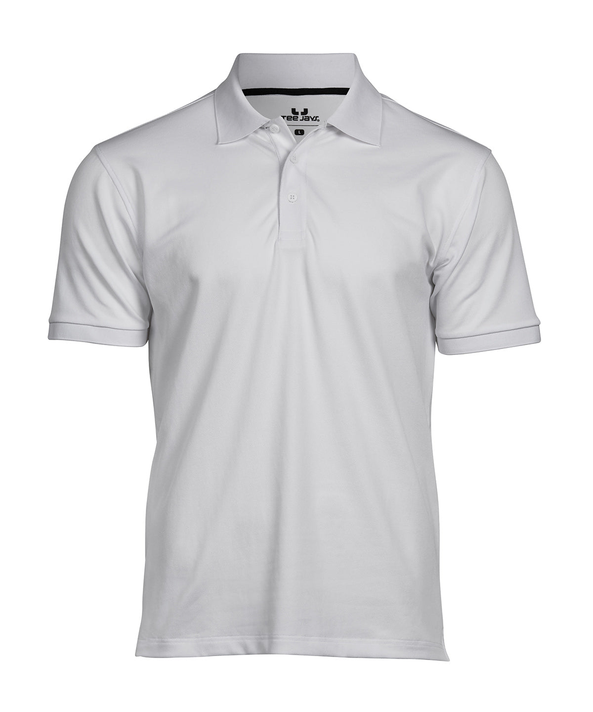Tee Jays Club polo in White, front view