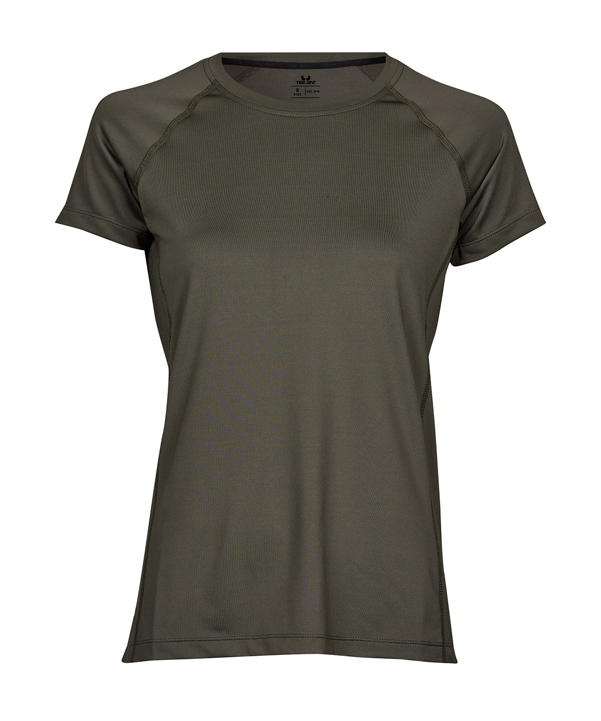 Tee Jays Women’s CoolDry tee in Deep Green, front view