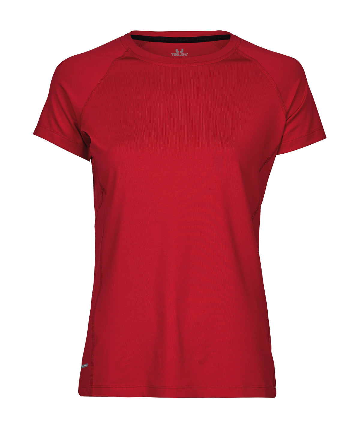 Tee Jays Women’s CoolDry tee in Red, front view