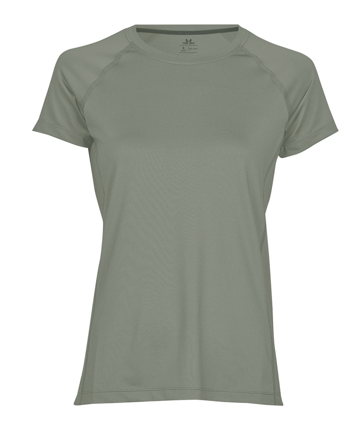 Tee Jays Women’s CoolDry tee in Sage, front view