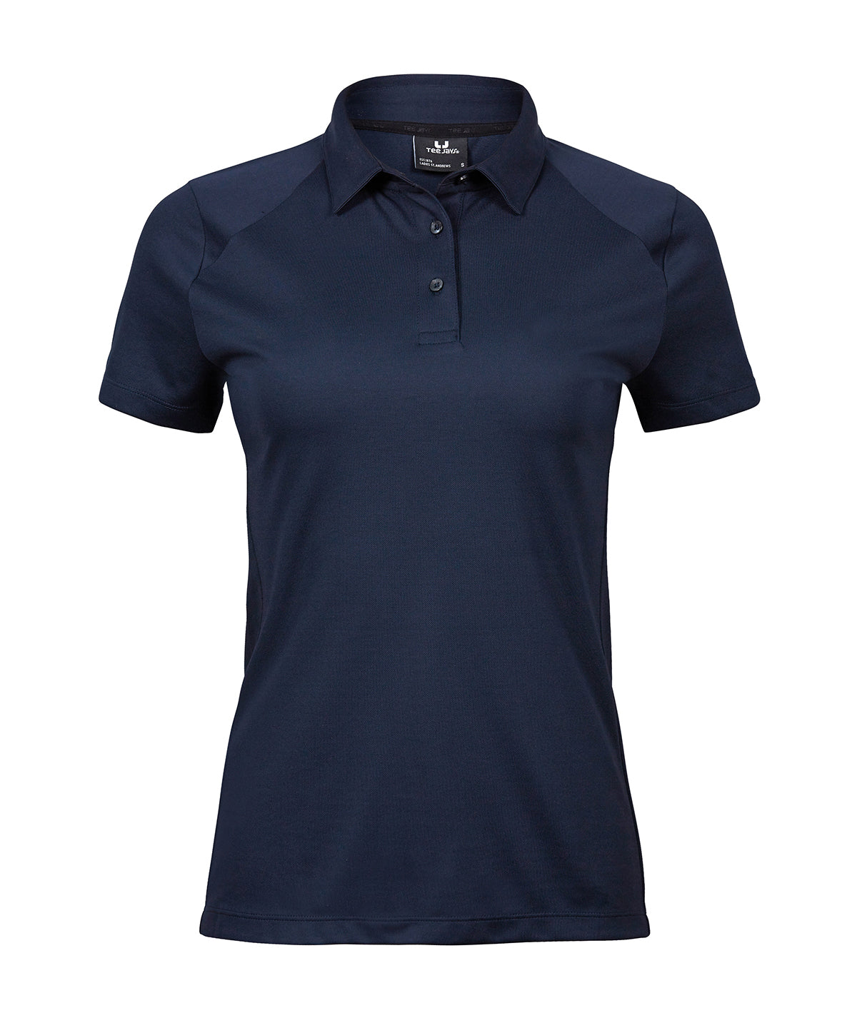 Tee Jays Women’s luxury sport polo in Navy, front view