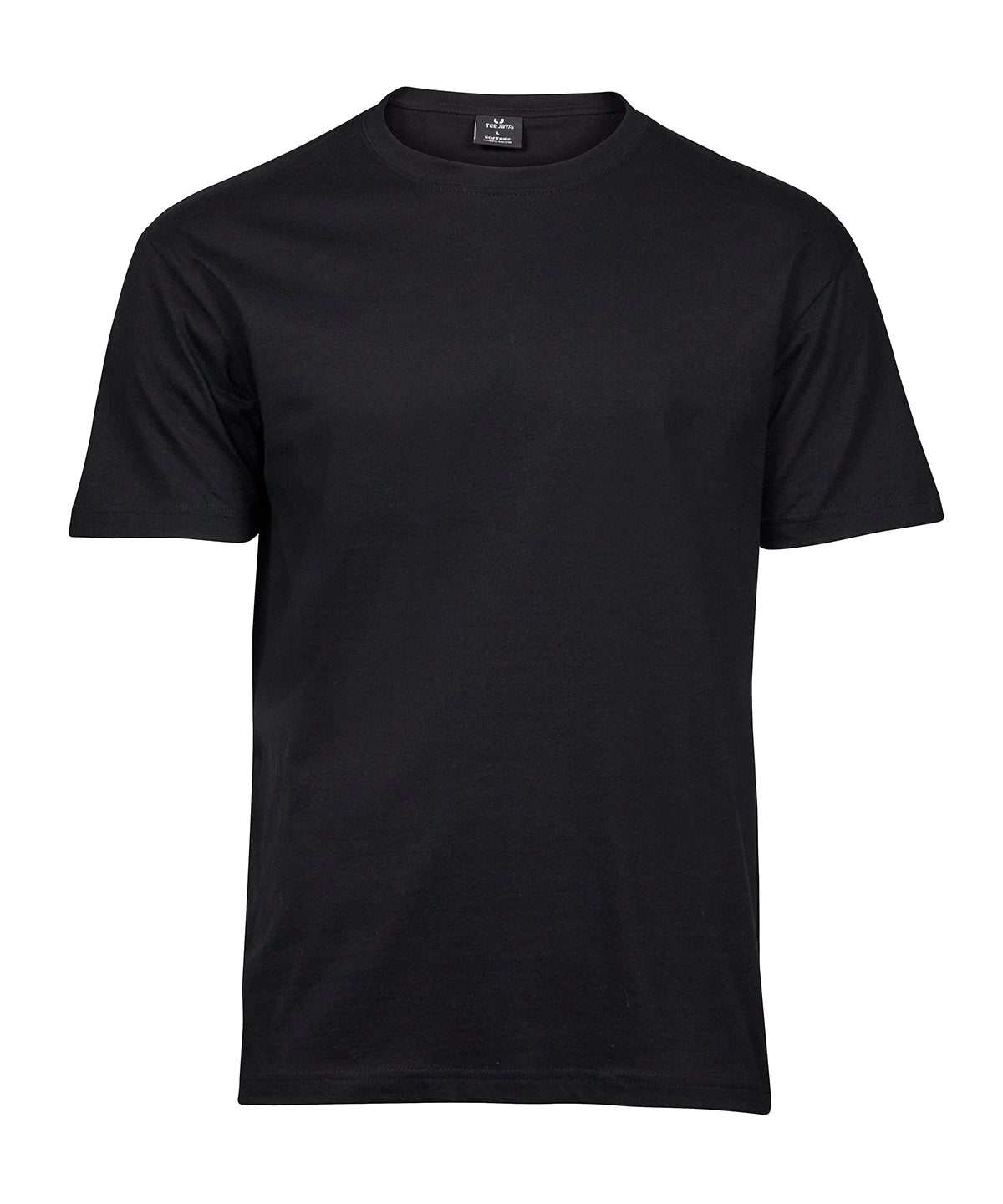 Tee Jays Sof tee in Black, front view