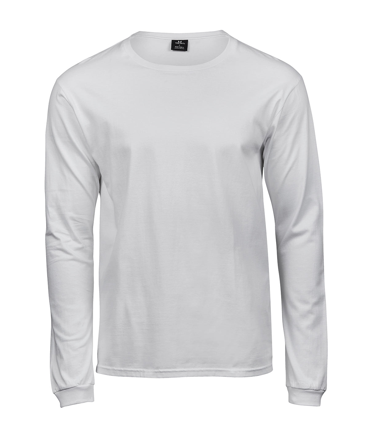 Tee Jays Long sleeve fashion Sof tee in White, front view
