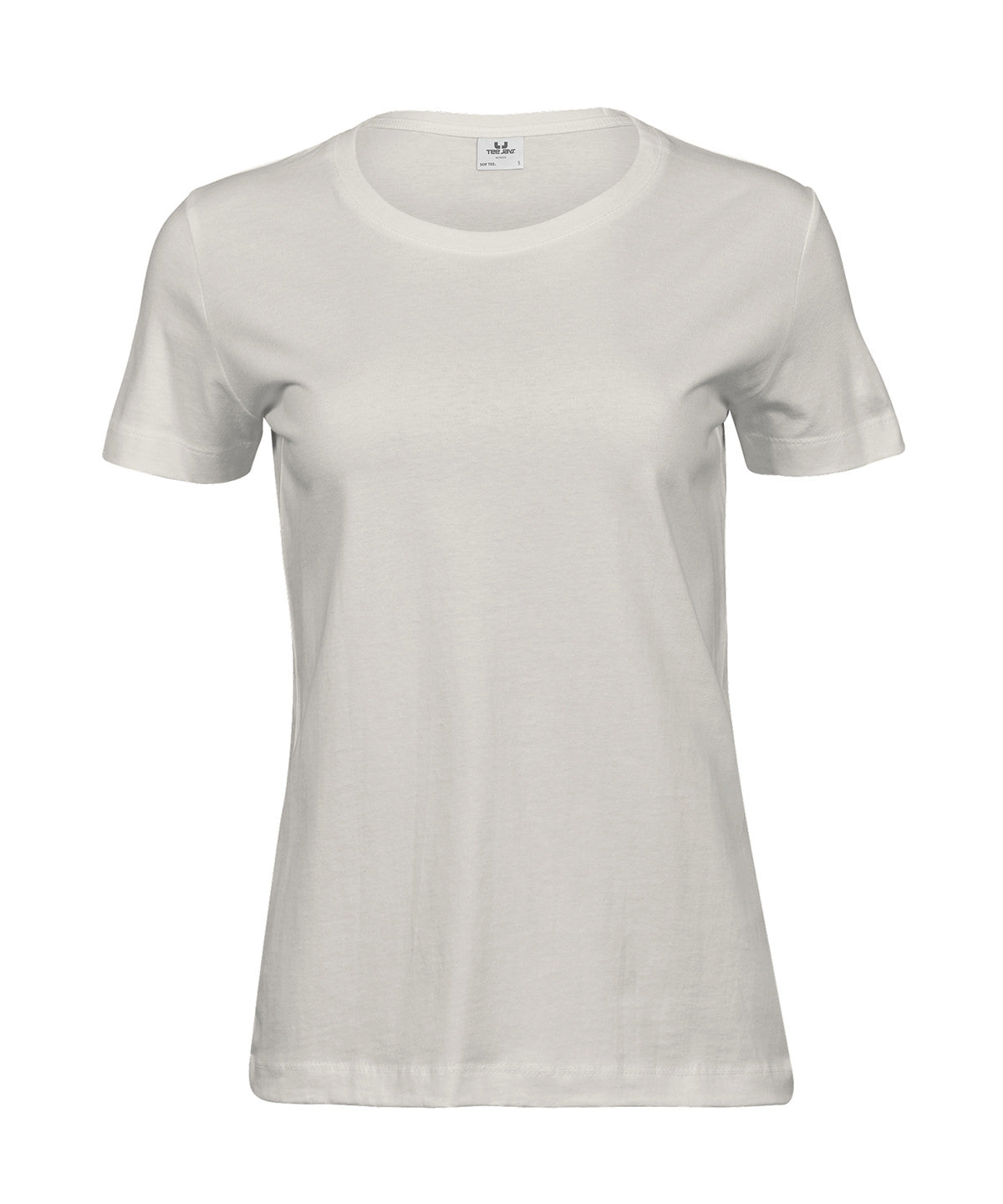 Tee Jays Women’s Sof tee in Cement, front view