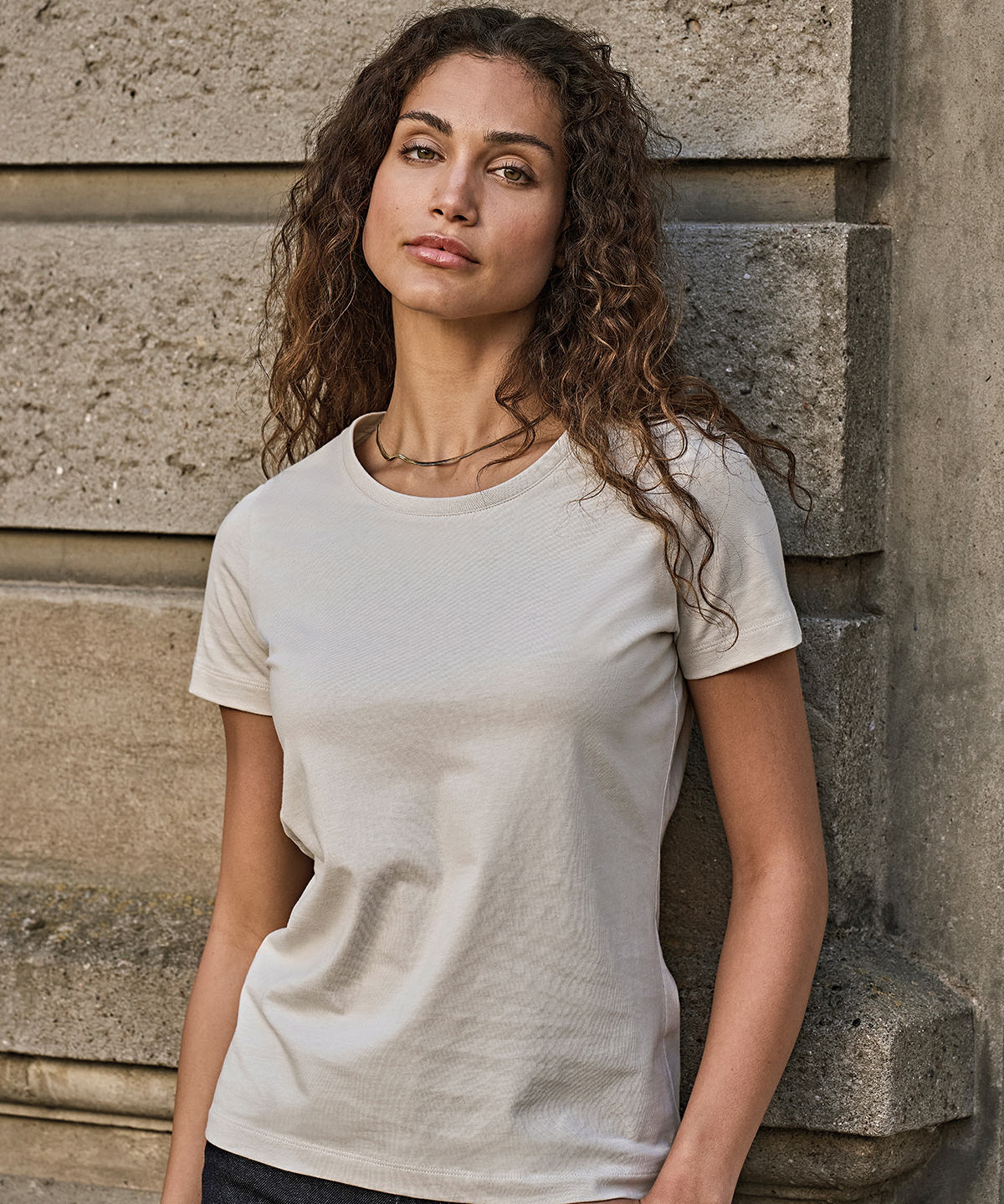 Tee Jays Women’s Sof tee, lifestyle photo