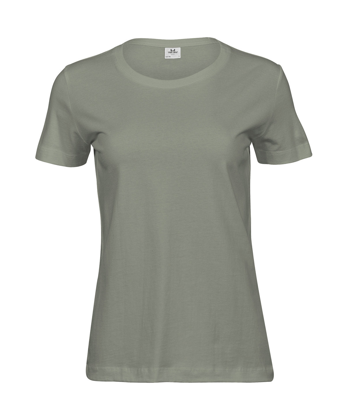 Tee Jays Women’s Sof tee in Sage, front view