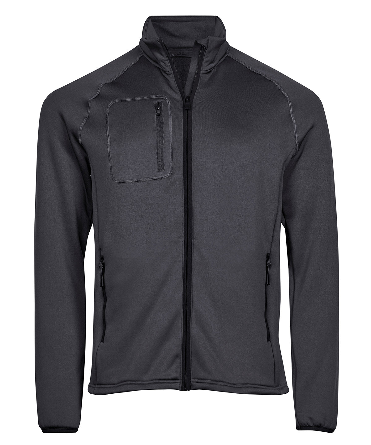 Tee Jays Stretch fleece in Dark Grey, front view