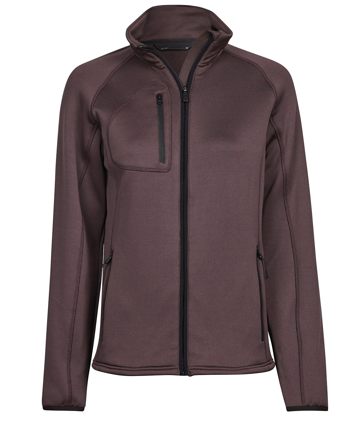 Tee Jays Women’s stretch fleece in Grape, front view