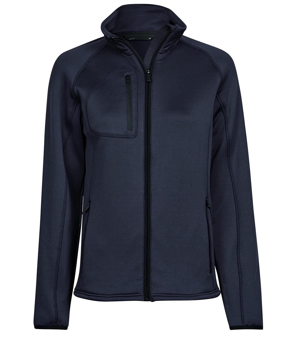 Tee Jays Women’s stretch fleece in Navy, front view