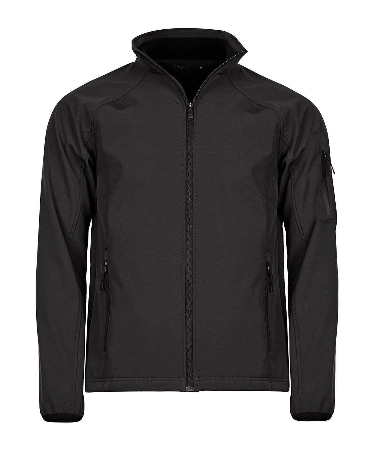 Tee Jays Lightweight performance softshell in Black, front view
