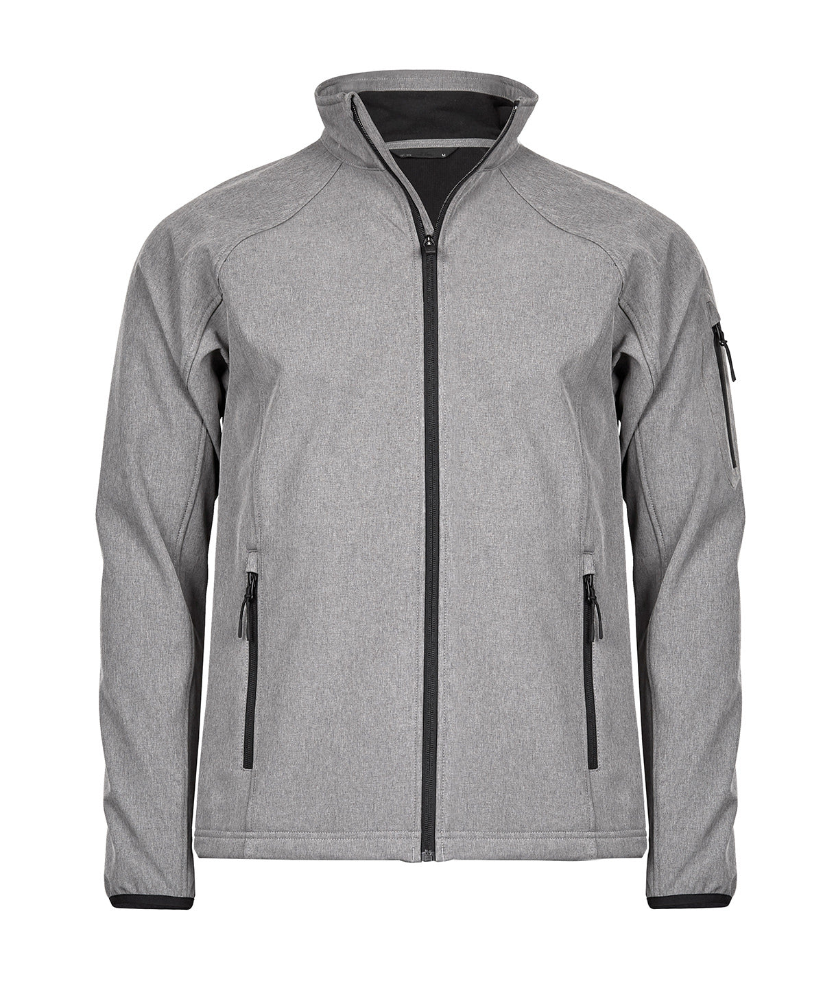 Tee Jays Lightweight performance softshell in Grey Melange, front view
