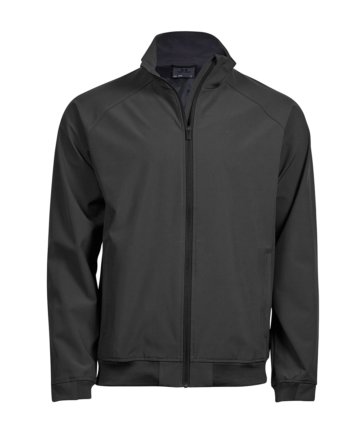 Tee Jays Club jacket in Dark Grey, front view