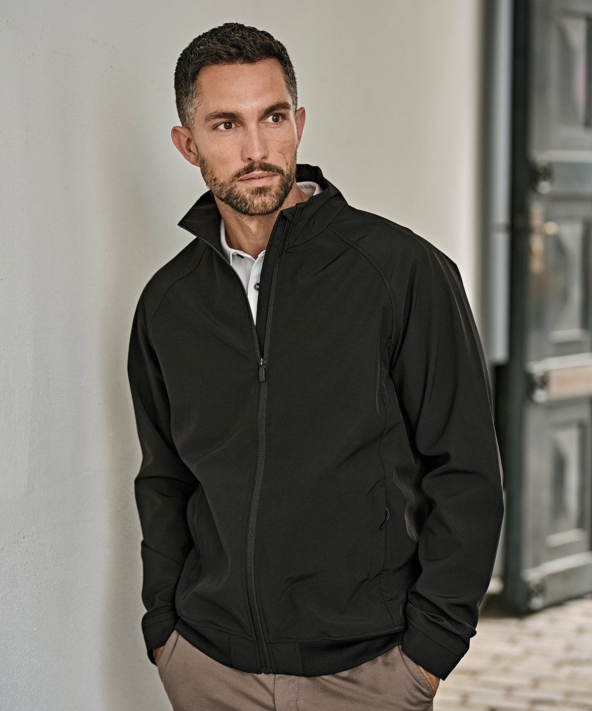 Tee Jays Club jacket, lifestyle photo