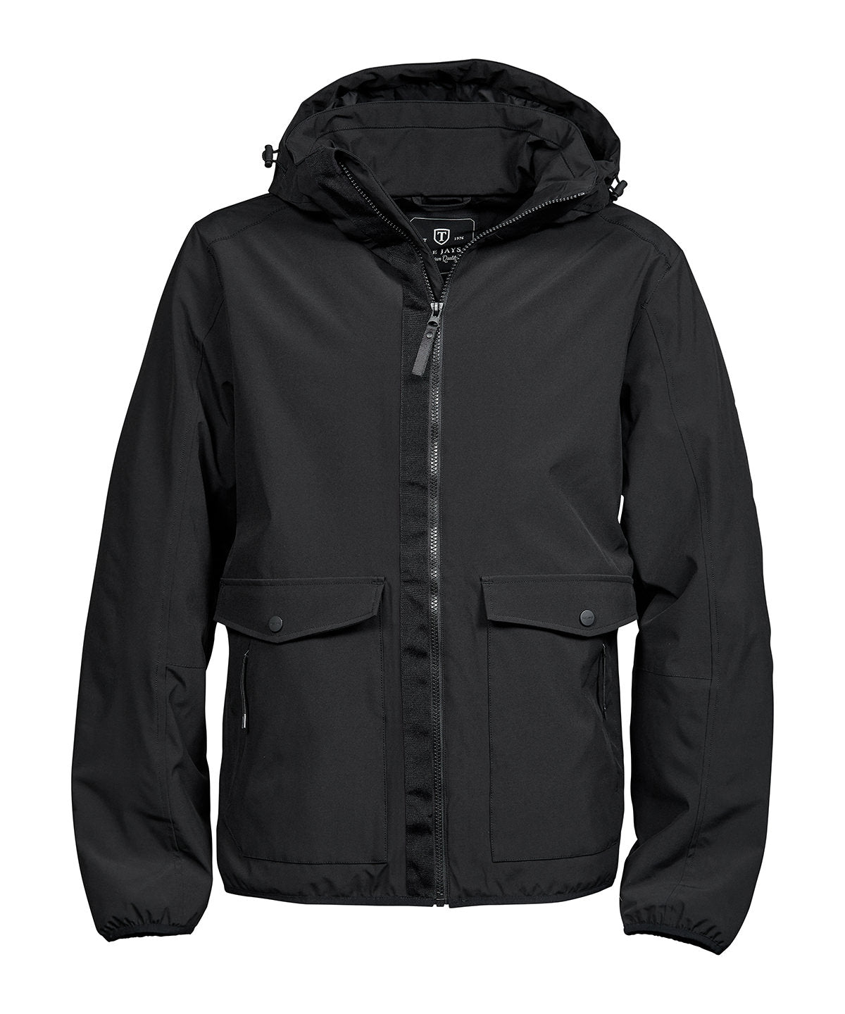 Tee Jays Urban adventure jacket in Black, front view
