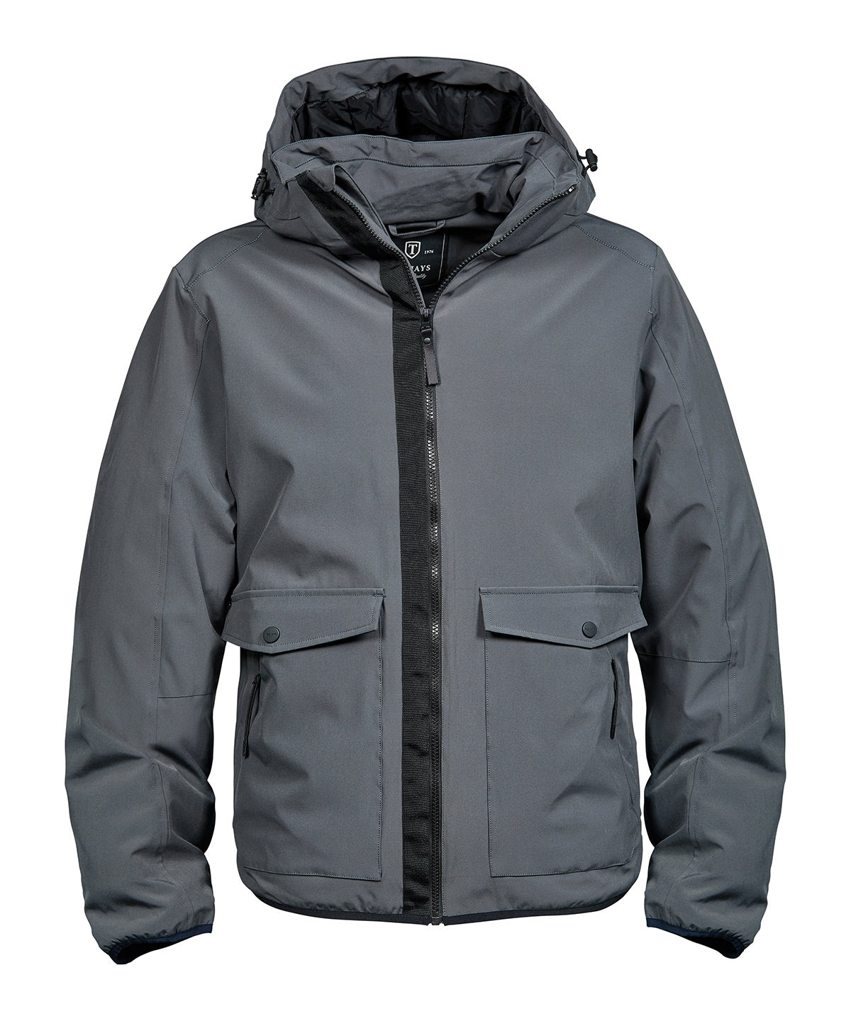 Tee Jays Urban adventure jacket in Space Grey, front view