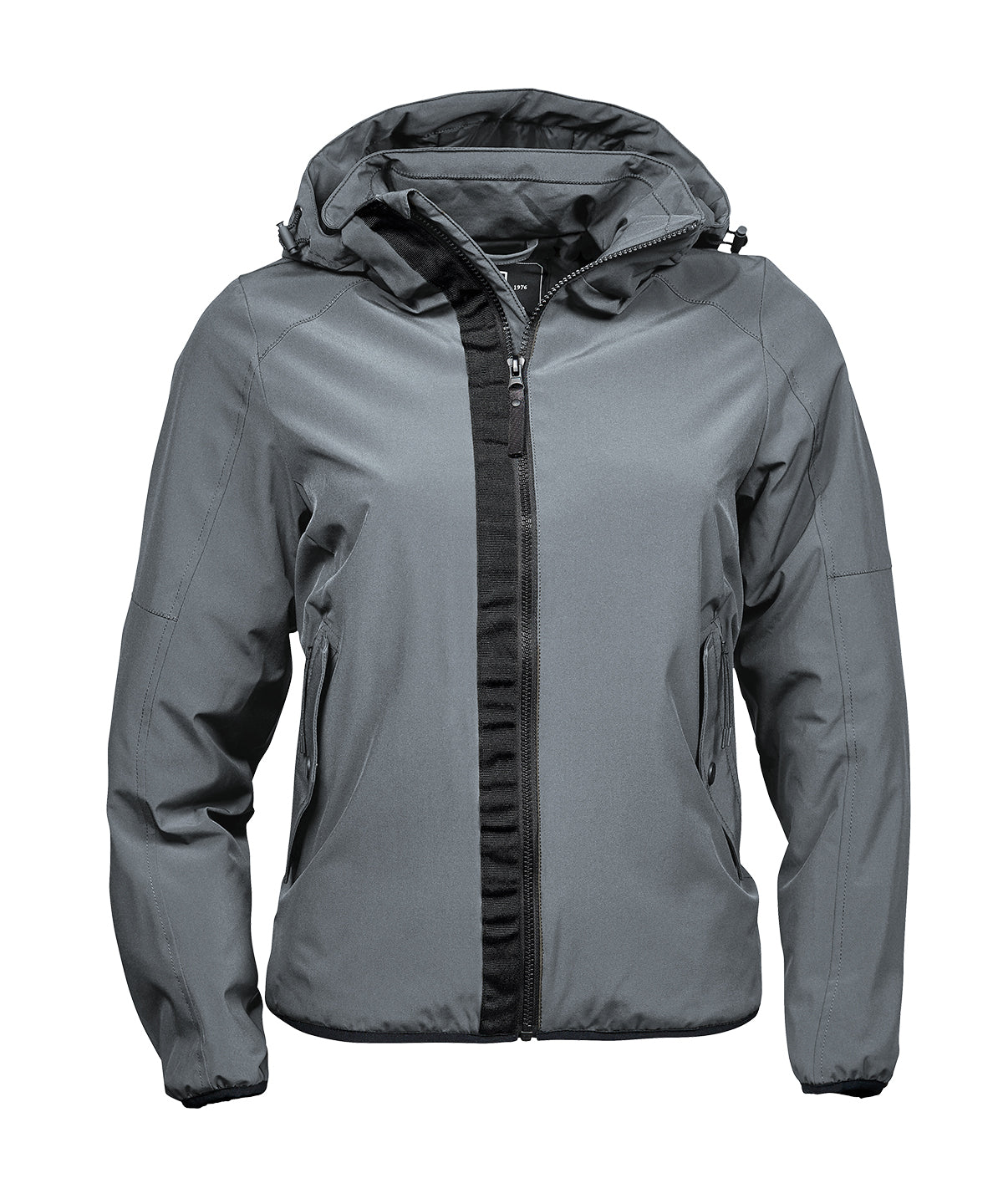 Tee Jays Women’s urban adventure jacket in Space Grey, front view