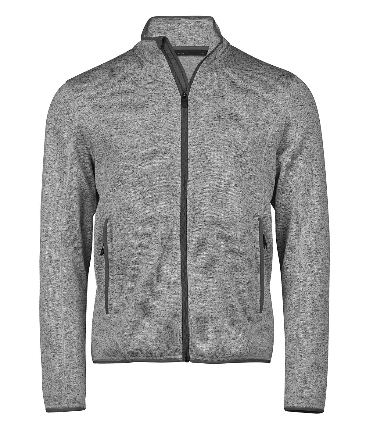 Tee Jays Outdoor fleece in Grey Melange, front view