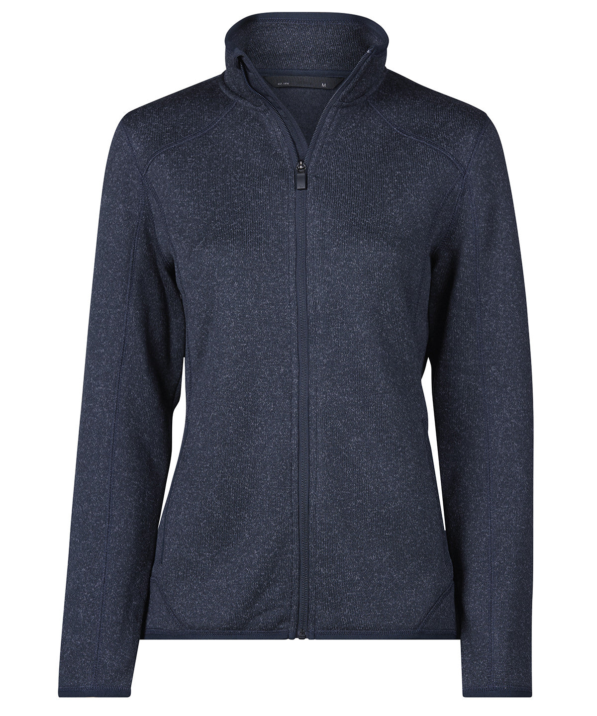 Tee Jays Women’s outdoor fleece in Navy Melange, front view