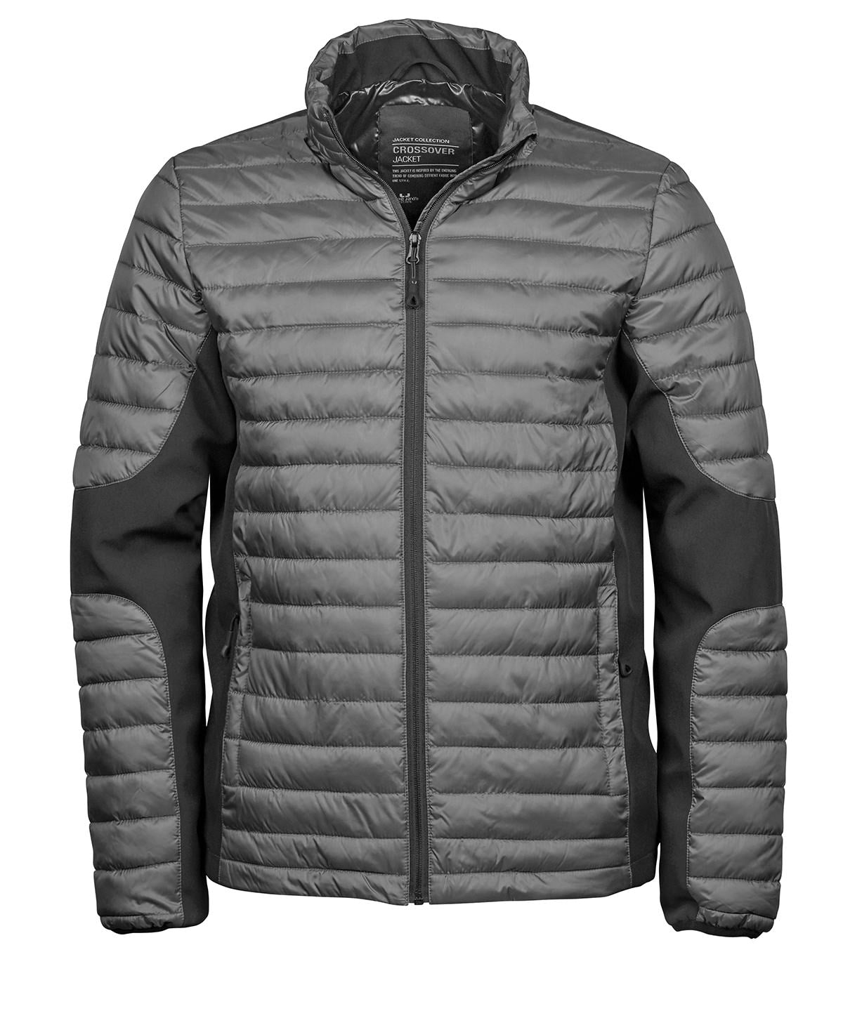 Tee Jays Crossover jacket in Sport Grey/Black, front view