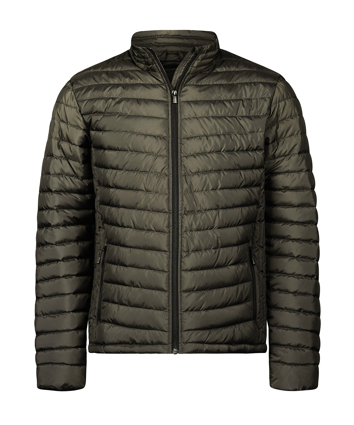 Tee Jays Zepelin jacket in Dark Olive, front view
