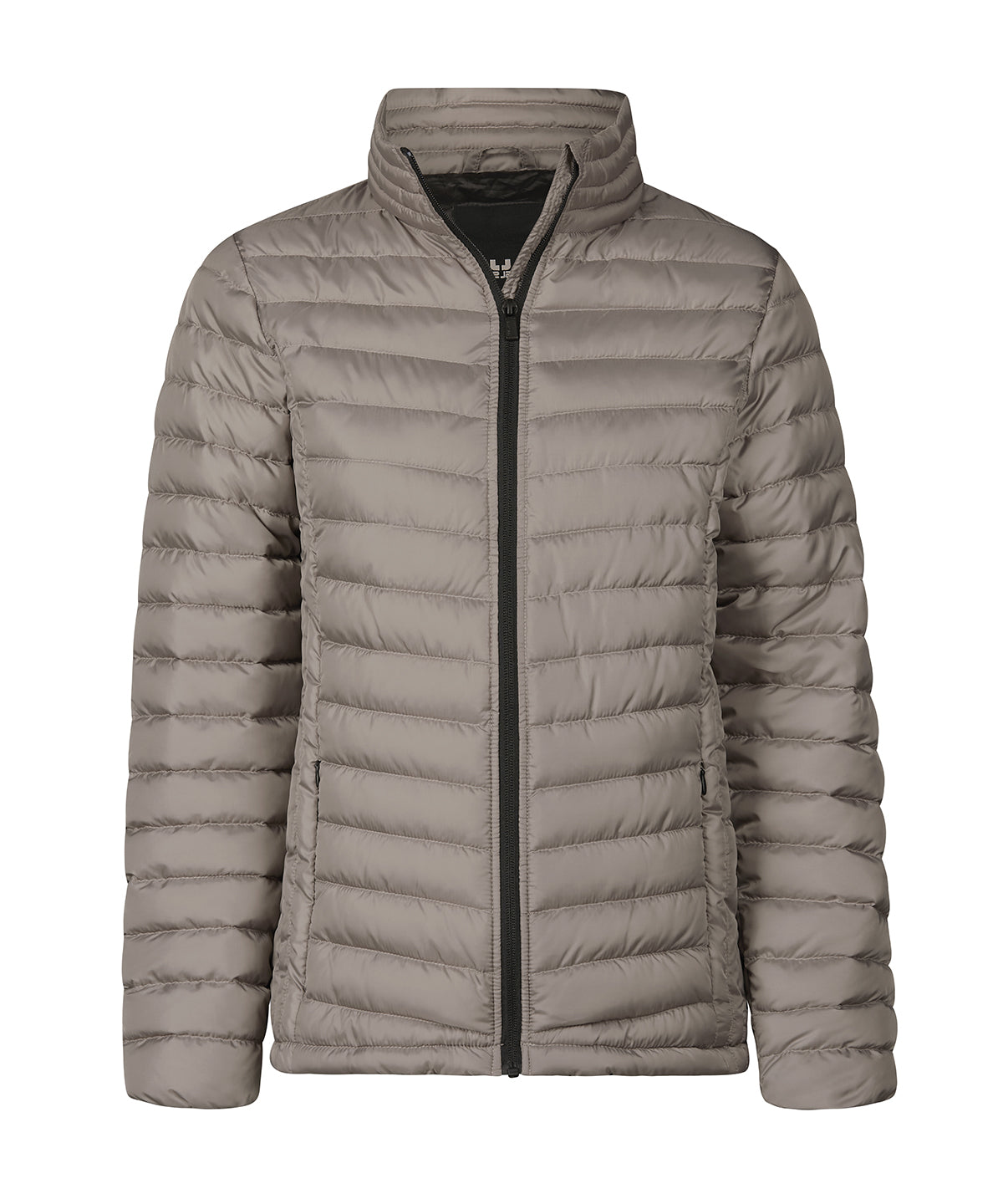 Tee Jays Women’s Zepelin jacket in Driftwood, front view