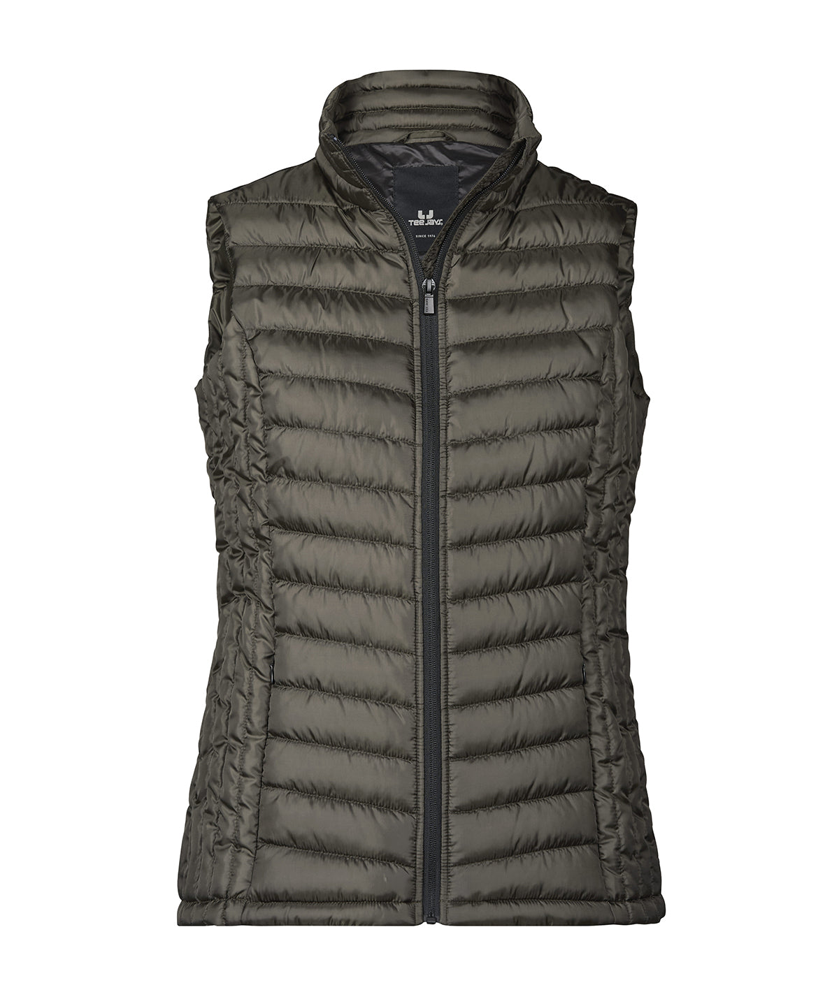 Tee Jays Women’s Zepelin bodywarmer in Shadow, front view