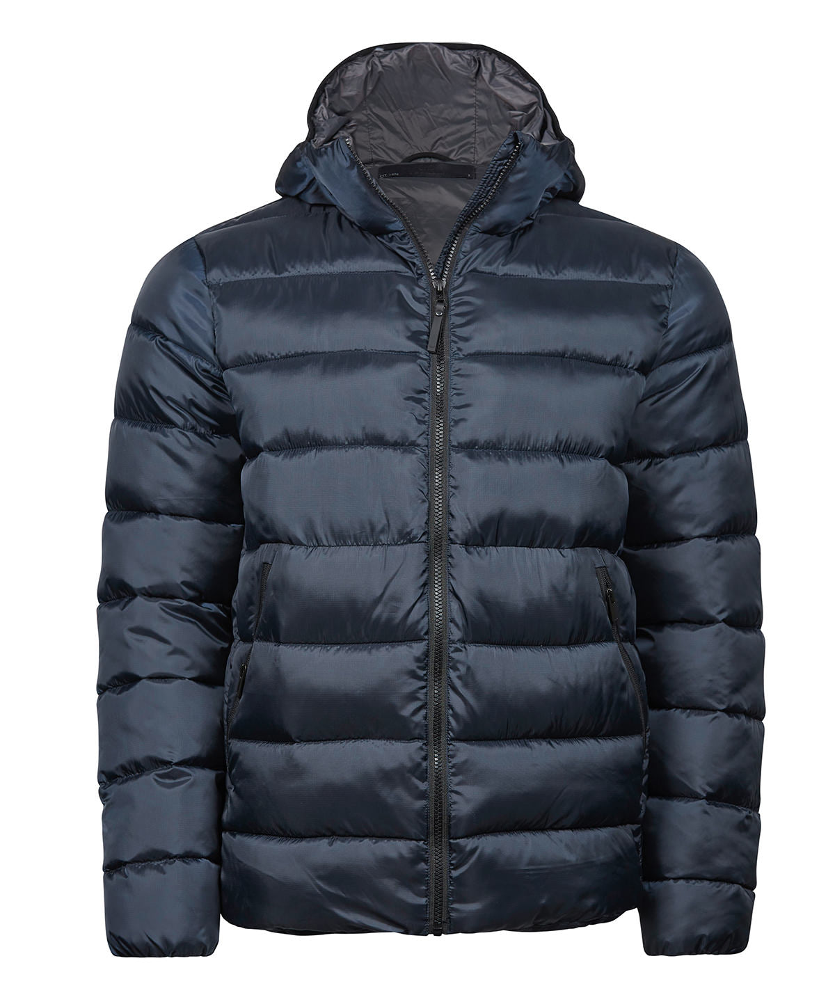 Tee Jays Lite hooded jacket in Navy, front view