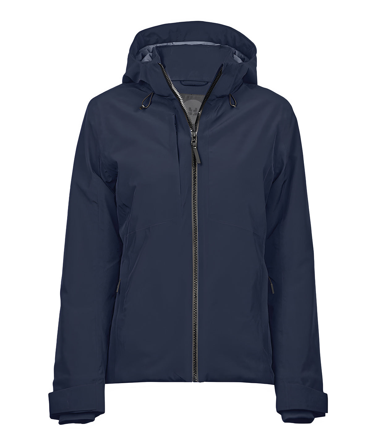 Tee Jays Women’s all weather winter jacket in Deep Navy, front view