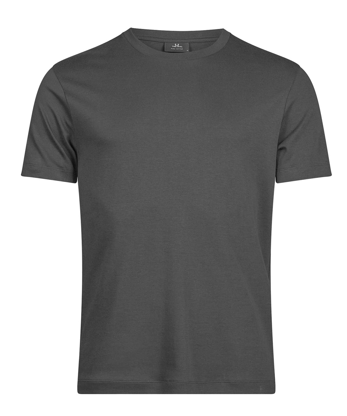 Tee Jays Pima cotton tee in Black, front view