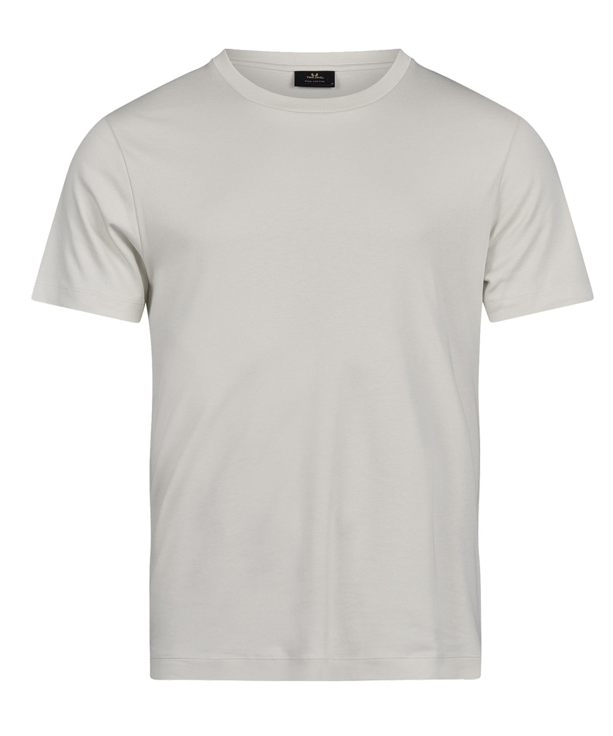 Tee Jays Pima cotton tee in Cement, front view