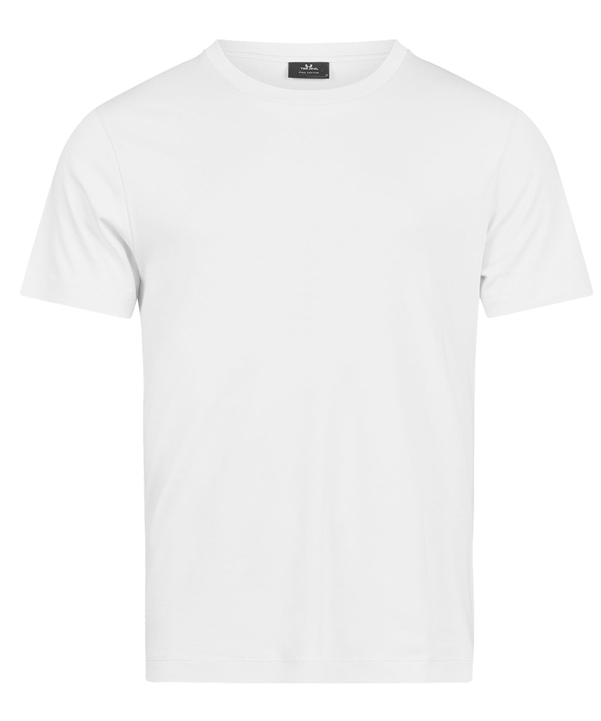 Tee Jays Pima cotton tee in White, front view