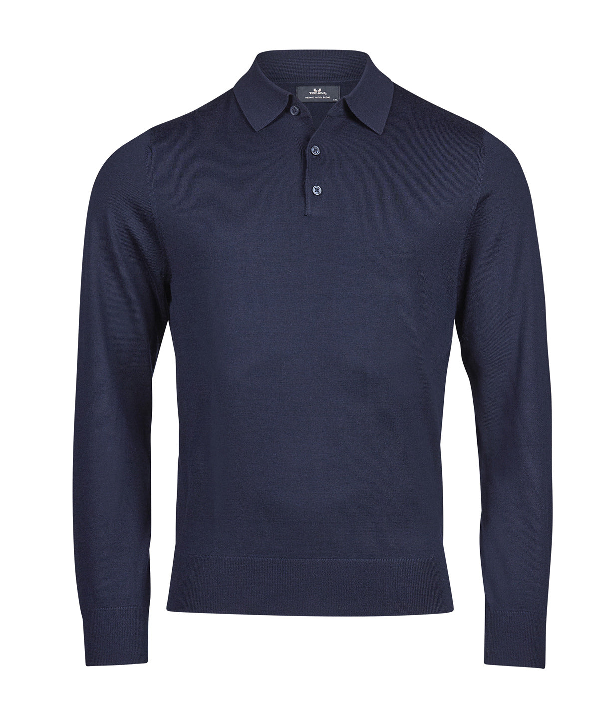 Tee Jays Polo knit in Navy, front view