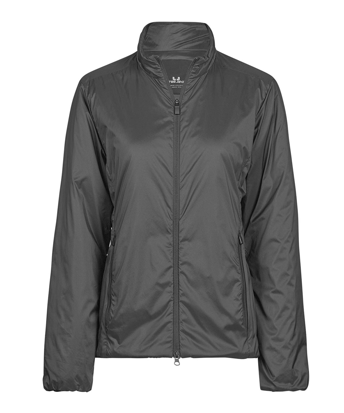 Tee Jays Women’s PureLite jacket in Black, front view