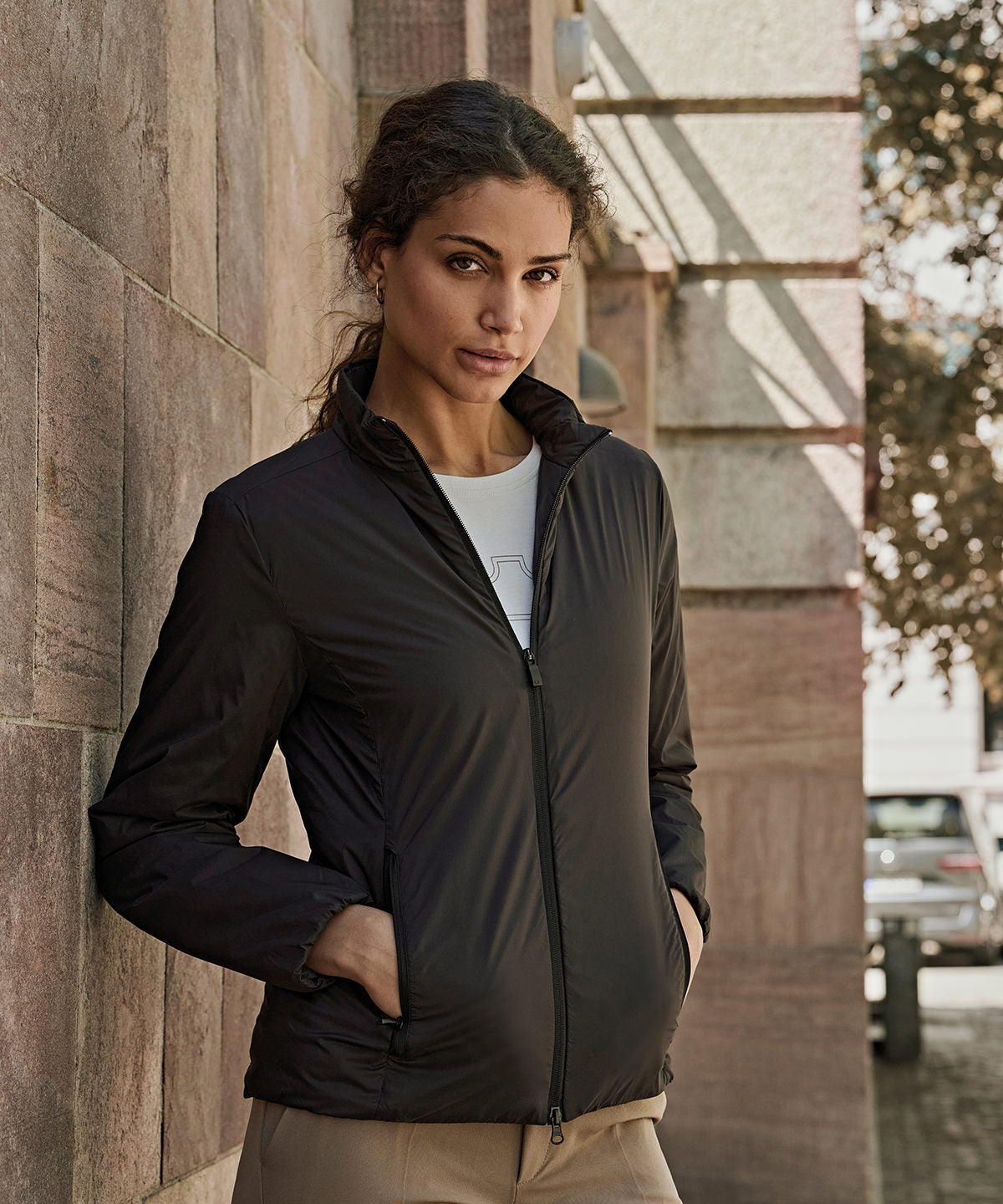 Tee Jays Women’s PureLite jacket, lifestyle photo