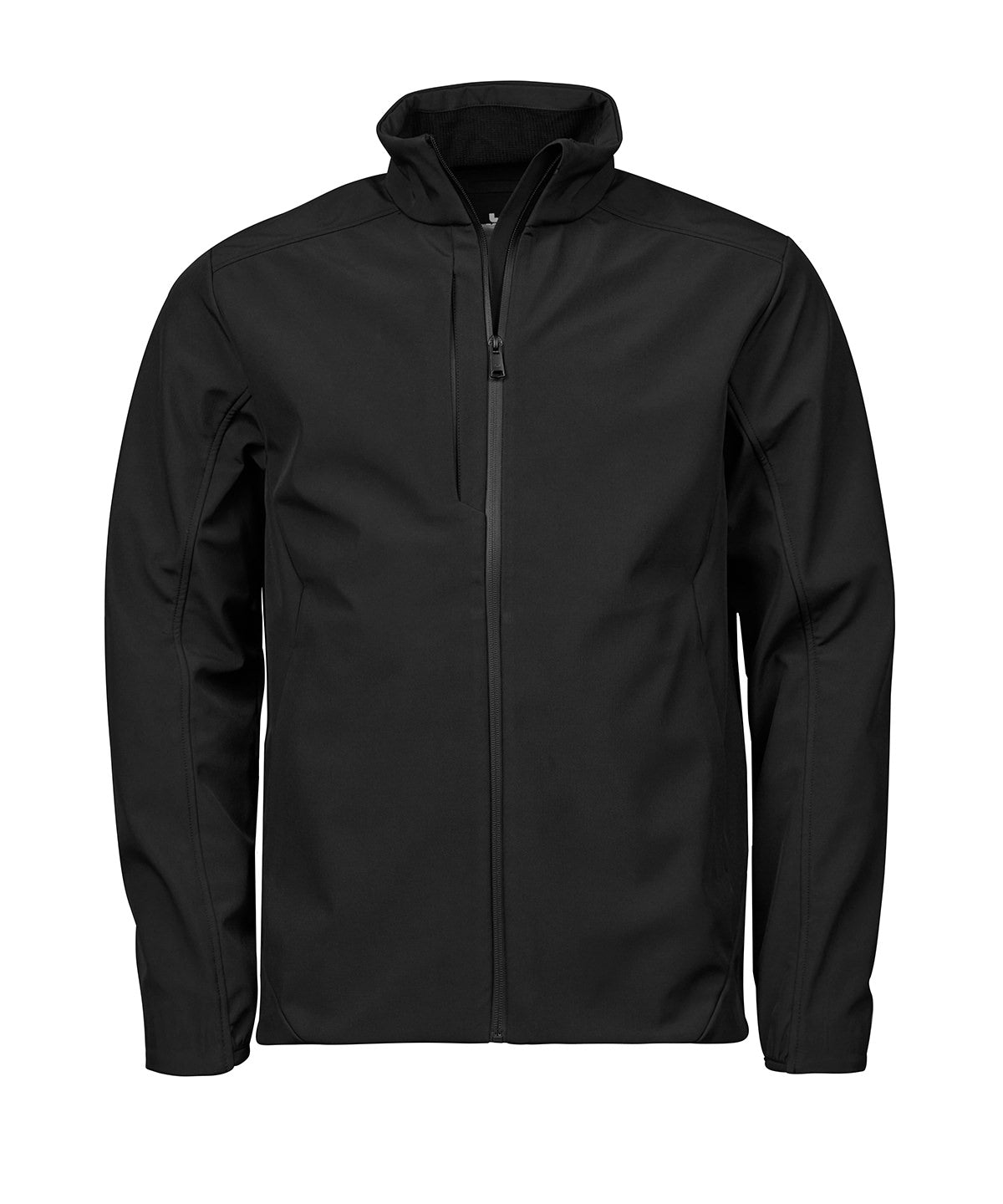 Tee Jays Performance softshell in Black, front view
