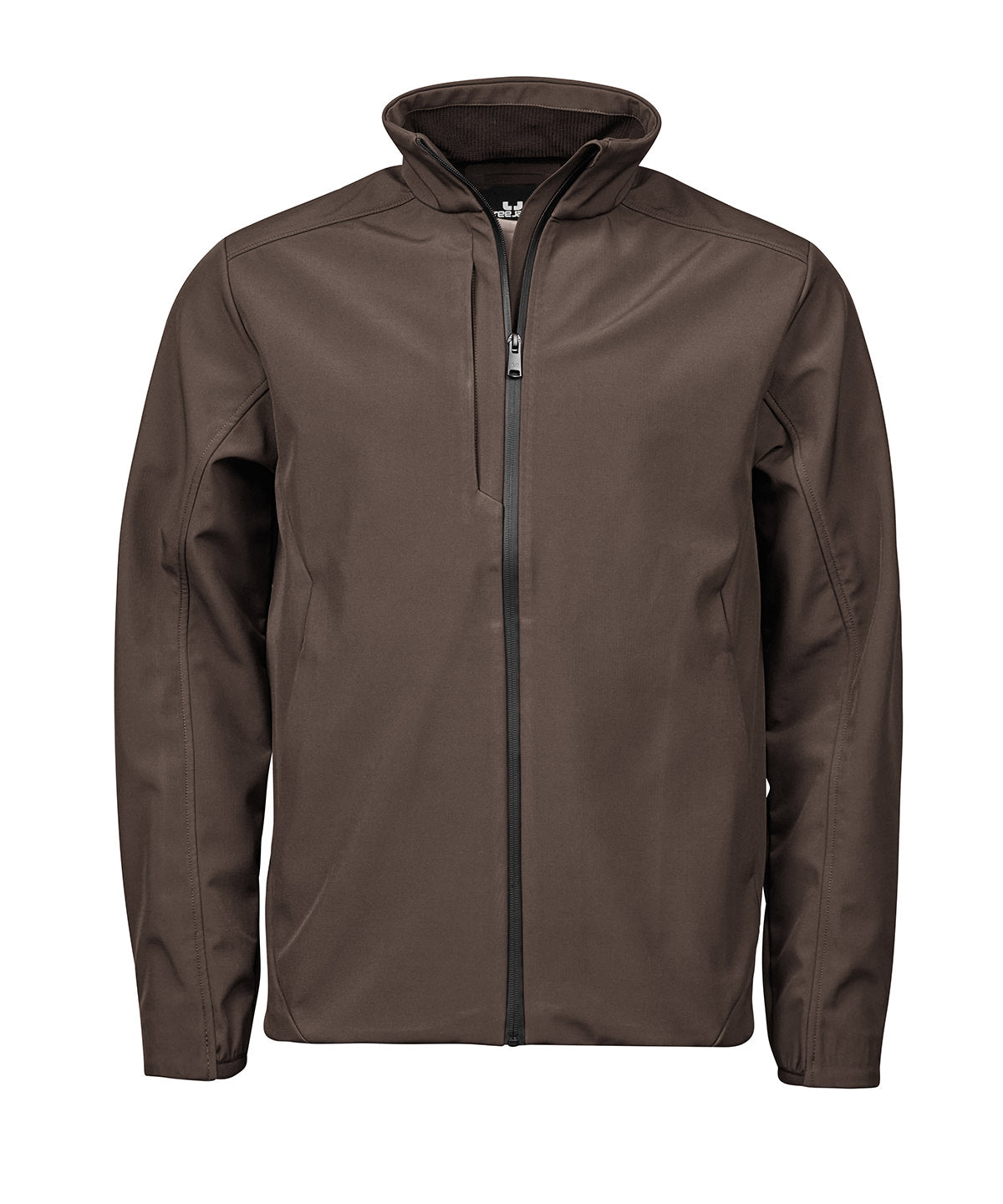 Tee Jays Performance softshell in Earth, front view