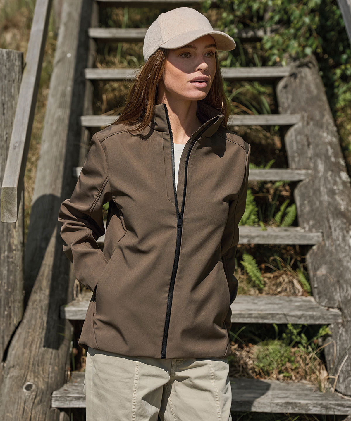 Tee Jays Women's performance softshell, lifestyle photo