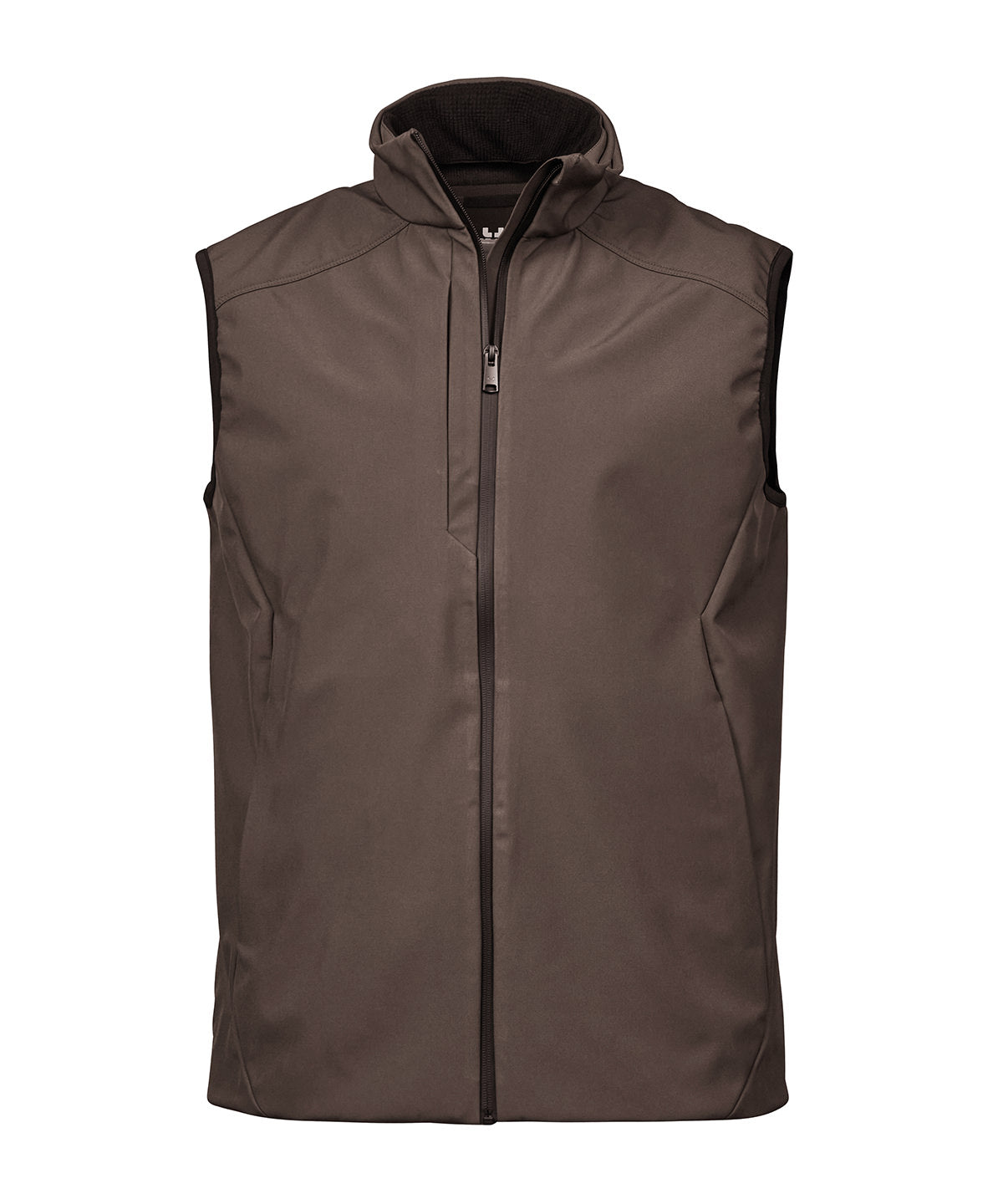 Tee Jays Performance softshell bodywarmer in Earth, front view