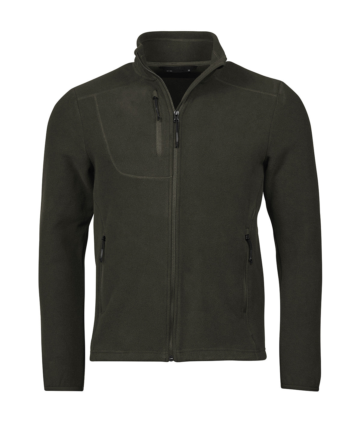 Tee Jays Trail fleece in Hunter Green, front view