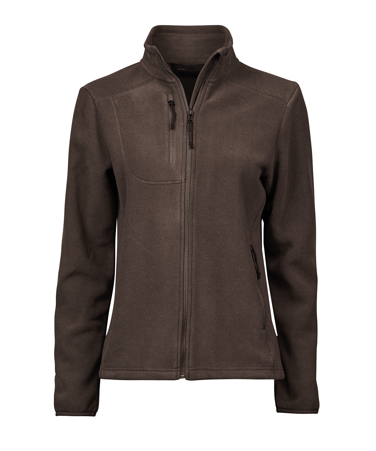 Tee Jays Women’s trail fleece in Earth, front view
