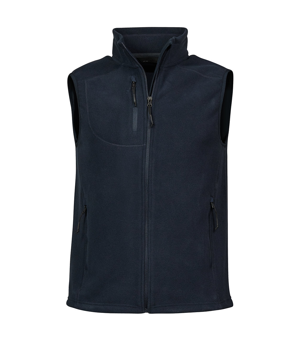Tee Jays Trail fleece bodywarmer in Deep Navy, front view
