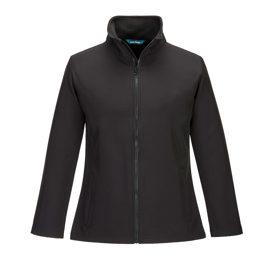 Portwest Women's Print and Promo Softshell in Black, main product image