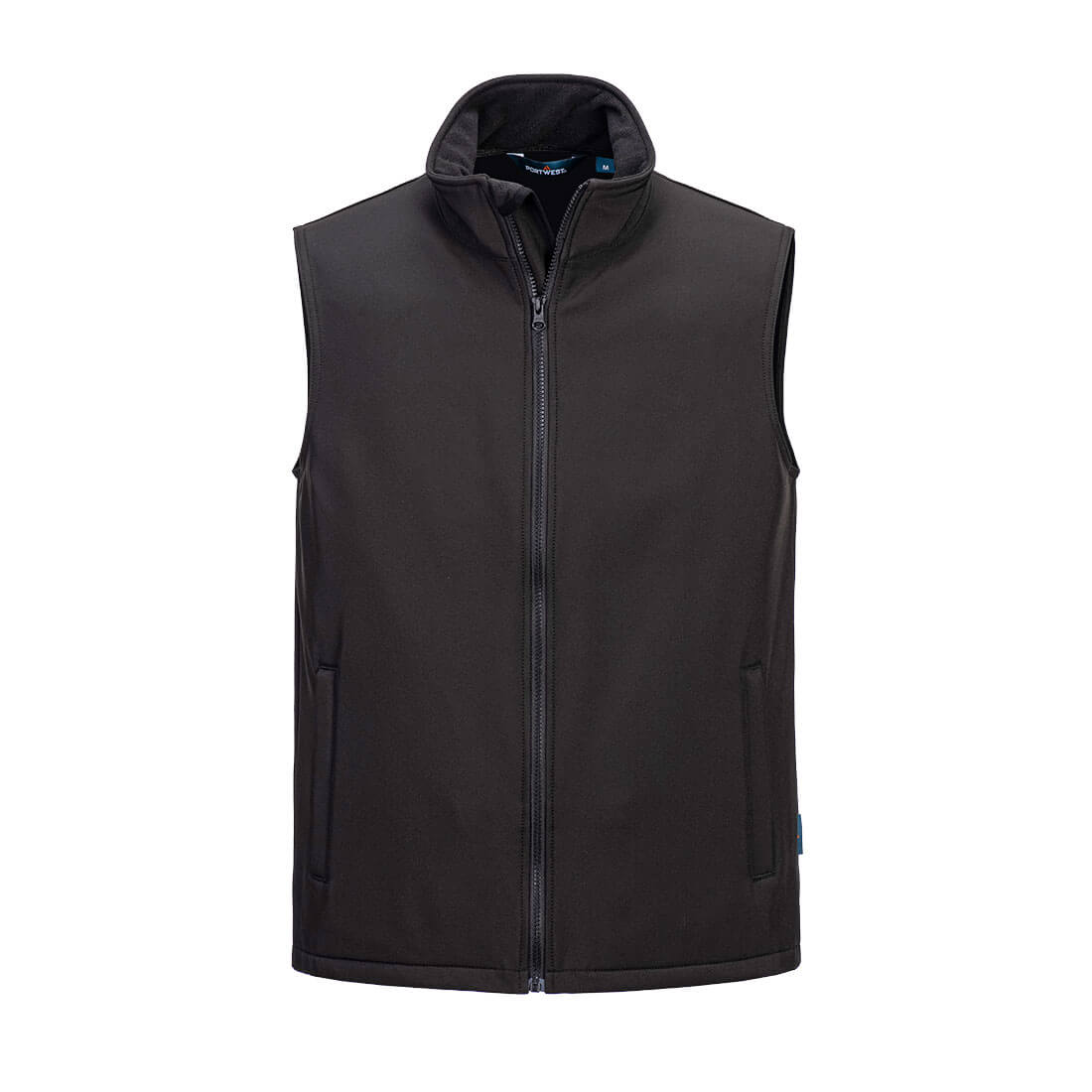 Portwest Print and Promo Softshell Gilet in Black, main product image