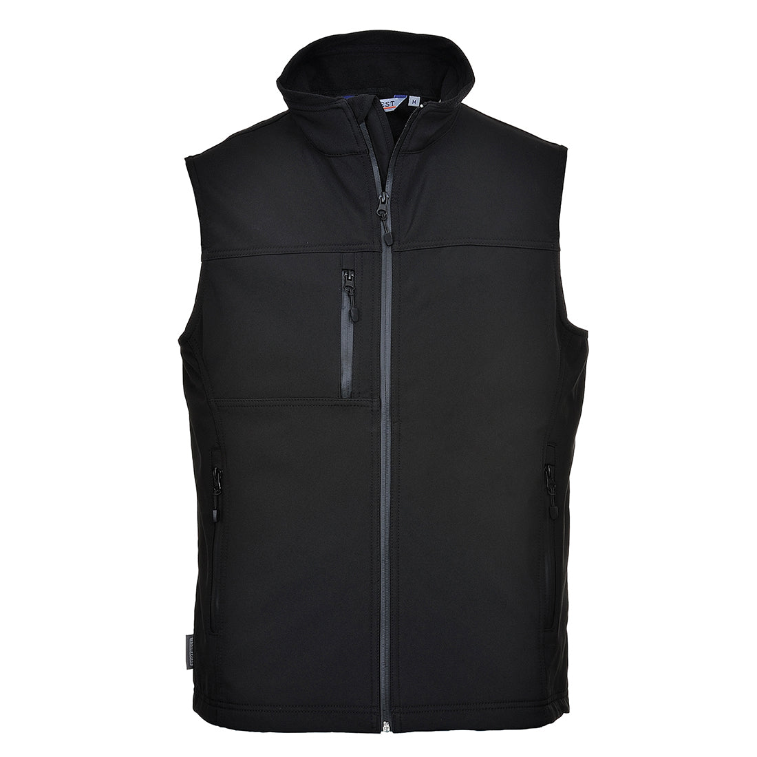 Portwest Softshell Bodywarmer in Black, main product image
