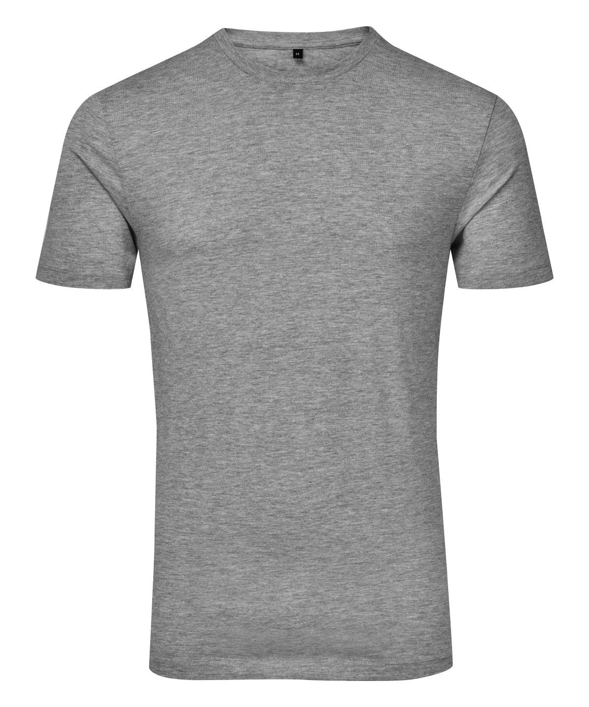 TriDri Men's organic t-shirt in Heather Grey, front view