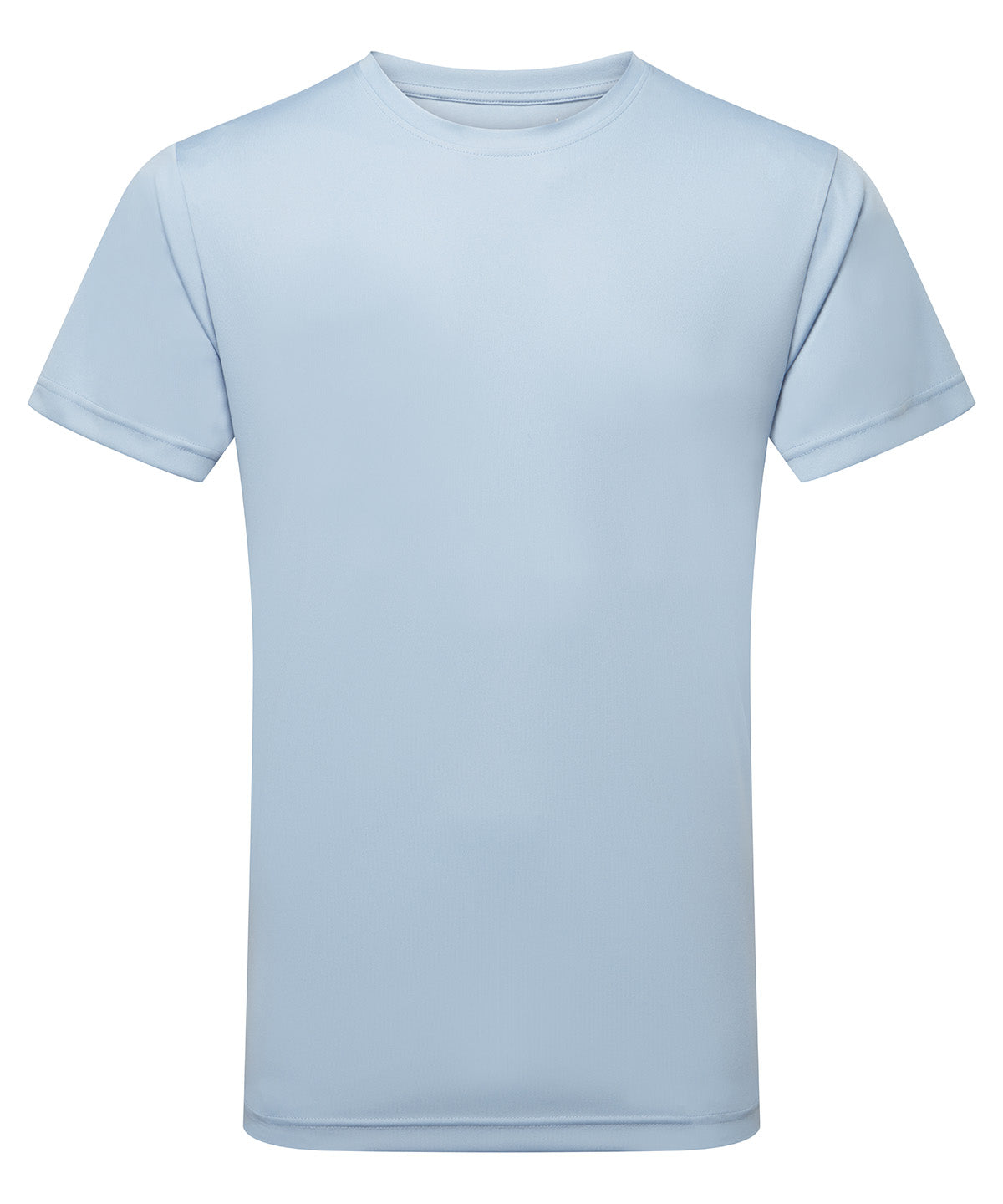 TriDri Men's performance t-shirt in Light Blue, front view