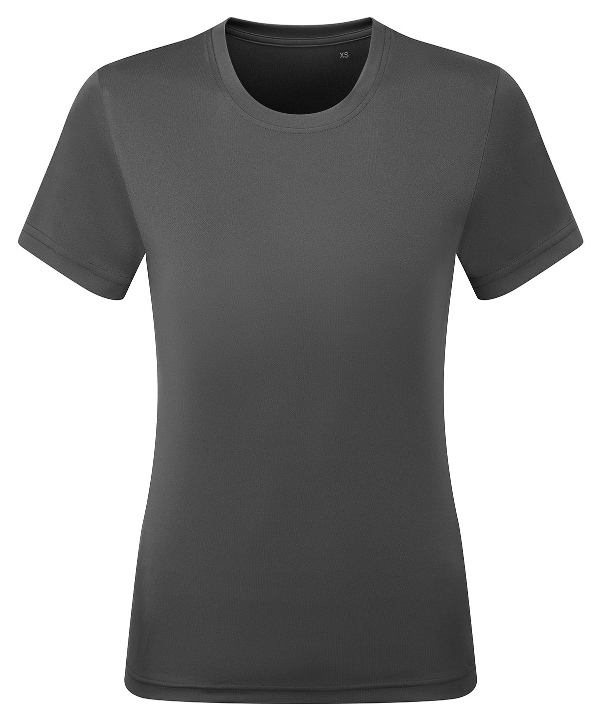 TriDri Women's performance t-shirt in Charcoal, front view