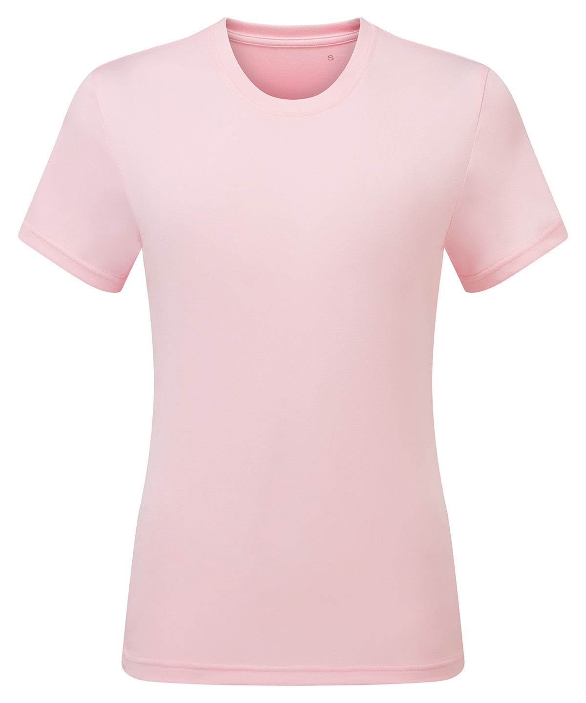 TriDri Women's performance t-shirt in Light Pink, front view