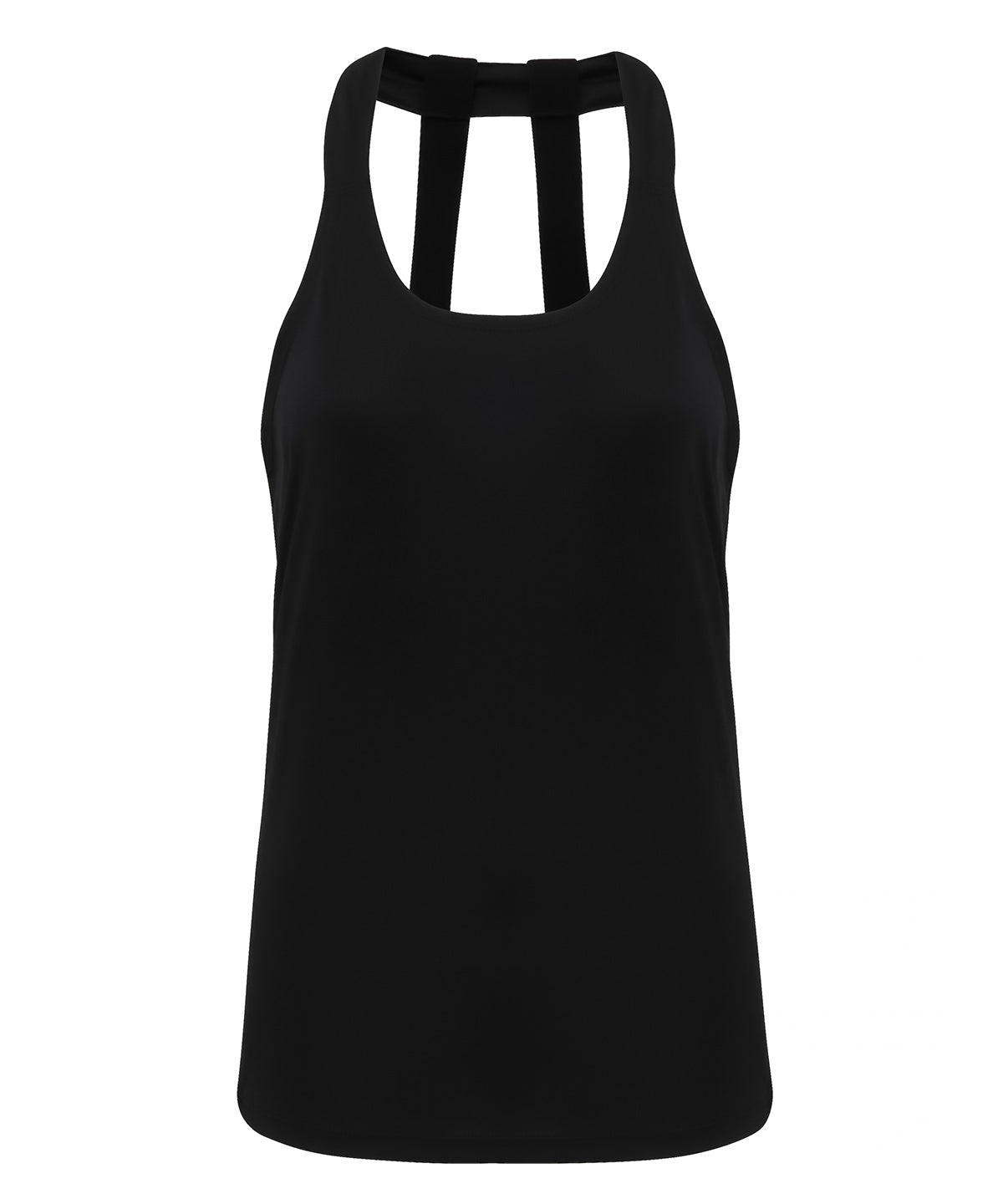 TriDri Women's double strap back vest, lifestyle photo
